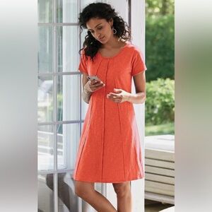 Soft Surroundings Marchesa  A-line Dress in Mango; XL